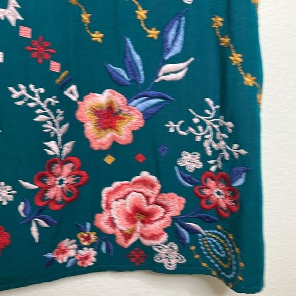 Savanna Jane Floral EMBROIDERED DOLMAN SLEEVE TOP Sz 1X - Picture 5 of 9